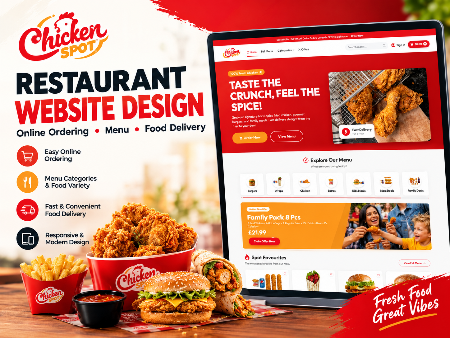 How We Built the Chicken Spott Restaurant Website | Ayrahs Marketing